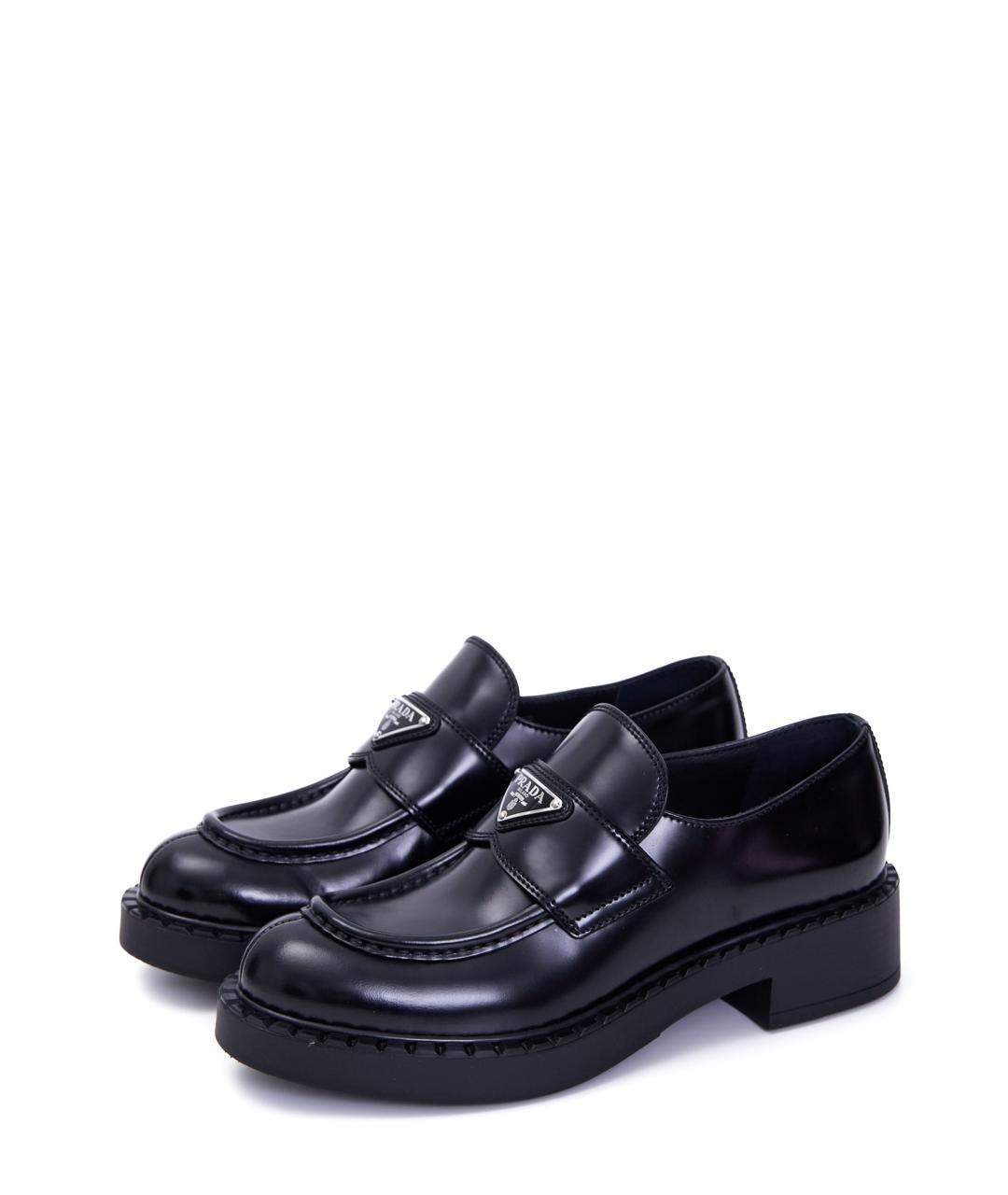 PRADA Черные кожаные ботинки, фото 7