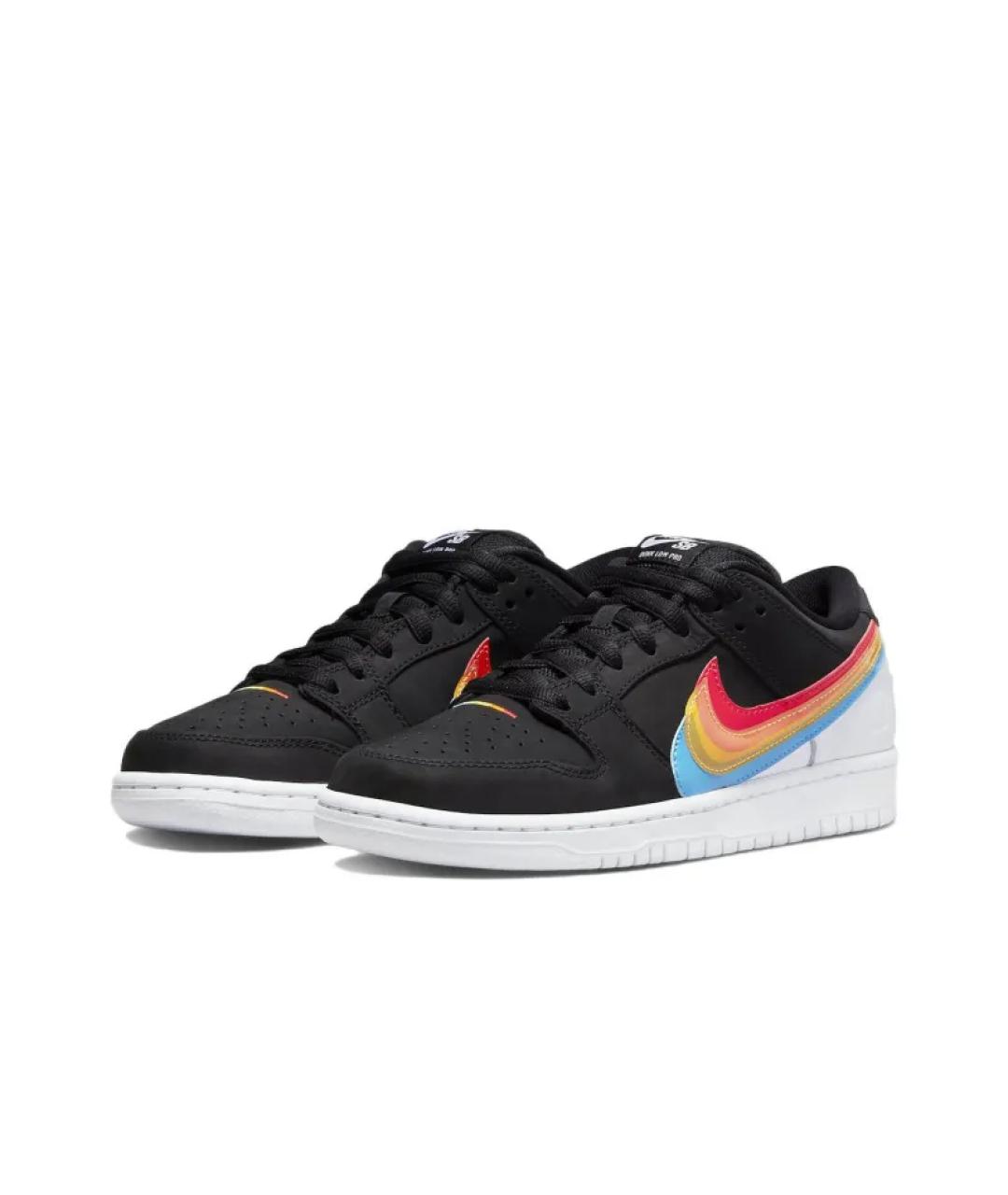 NIKE Черные низкие кроссовки / кеды, фото 2