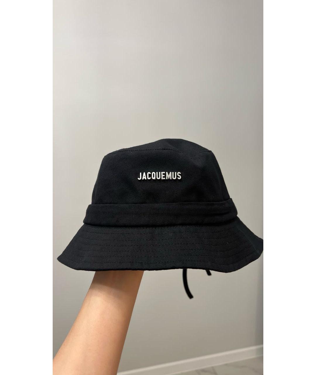 JACQUEMUS Черная хлопковая панама, фото 2
