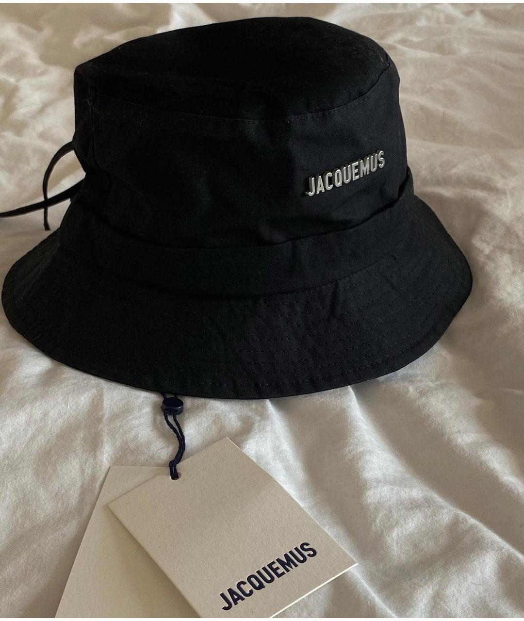JACQUEMUS Черная хлопковая панама, фото 6