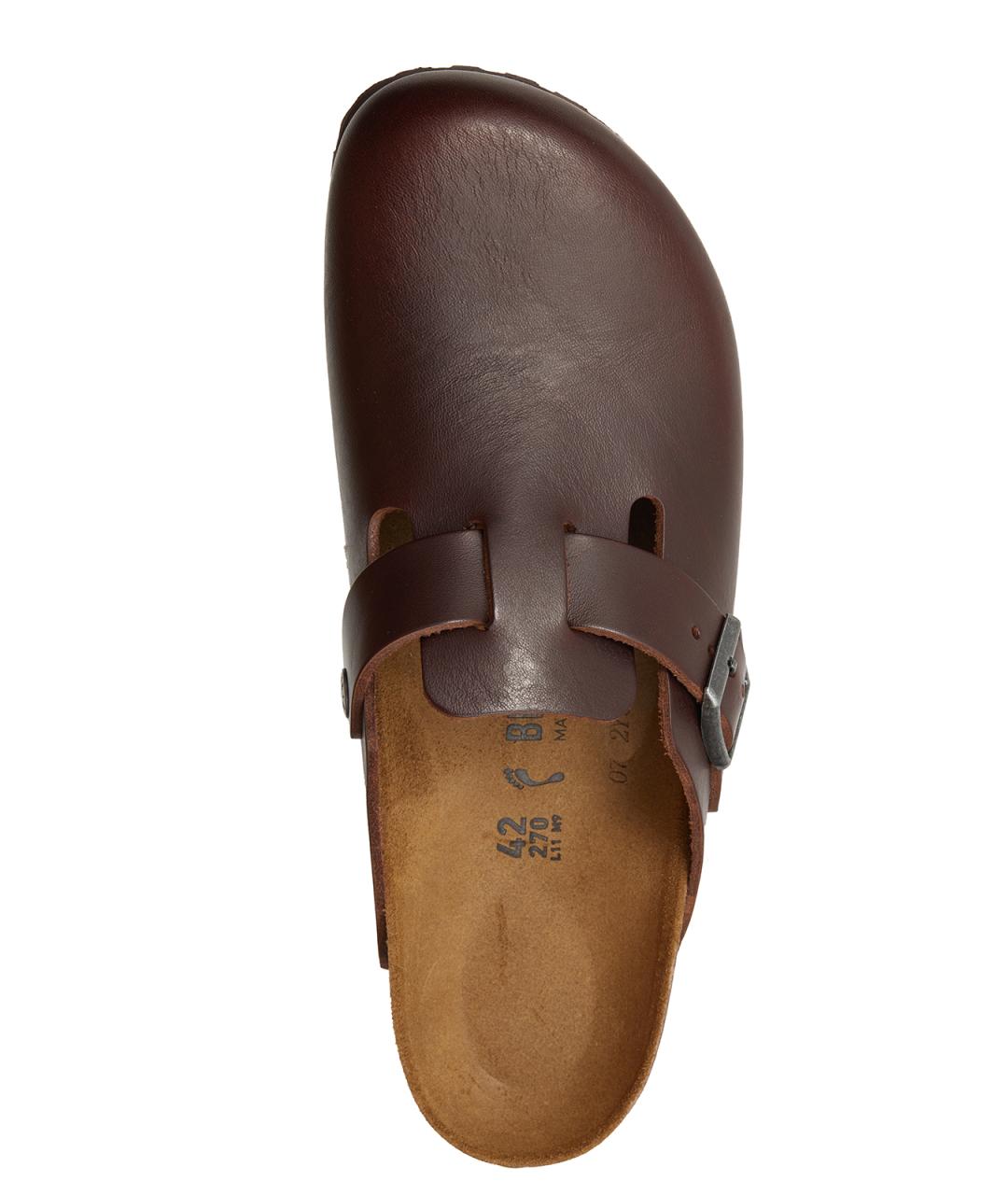 BIRKENSTOCK Коричневые кожаные сандалии, фото 4