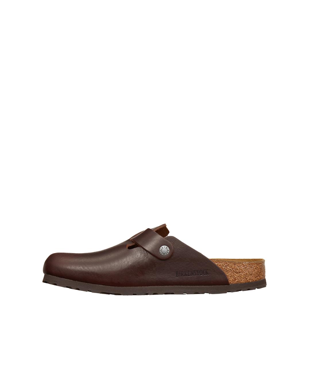 BIRKENSTOCK Коричневые кожаные сандалии, фото 3
