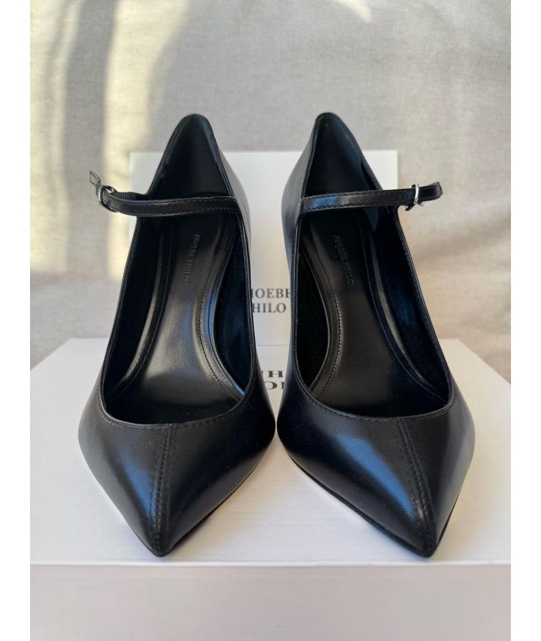 PHOEBE PHILO Черные кожаные туфли, фото 2