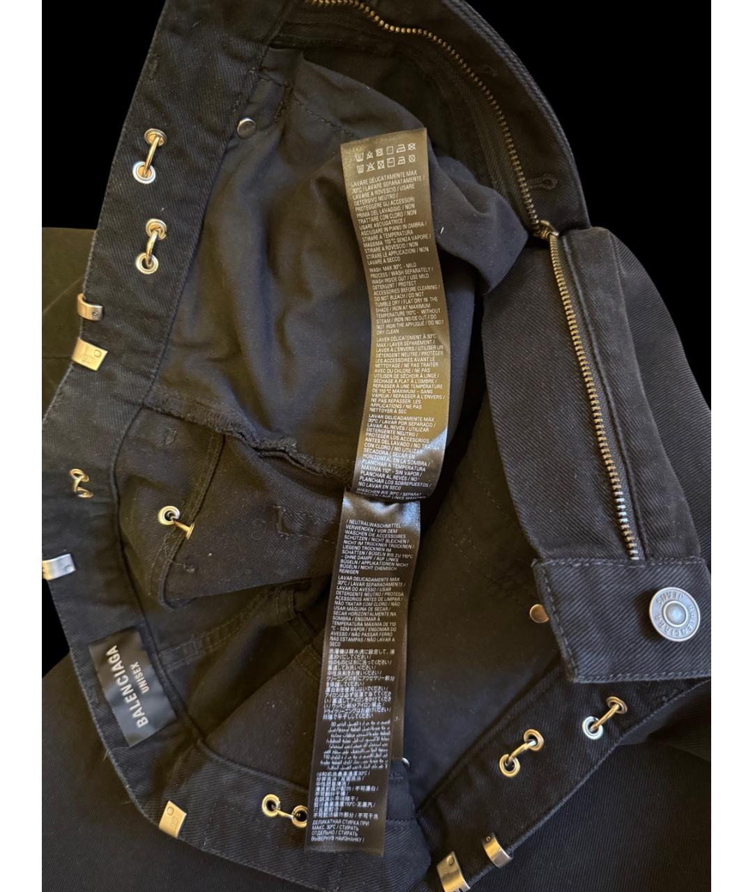BALENCIAGA Черные хлопковые джинсы, фото 6