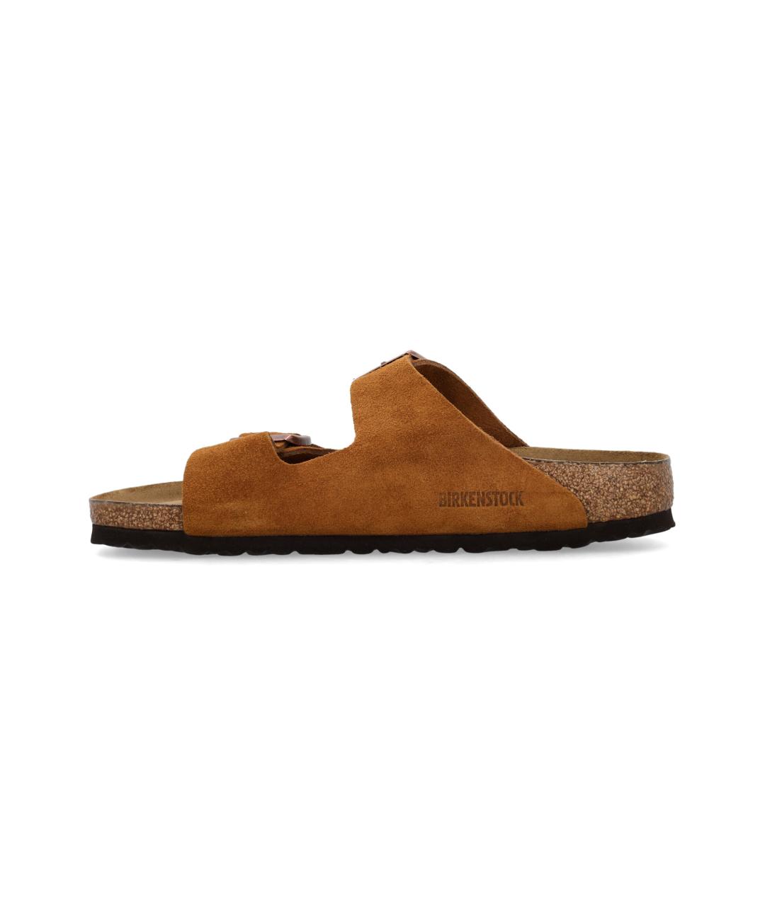 BIRKENSTOCK Коричневые замшевые низкие кроссовки / кеды, фото 3