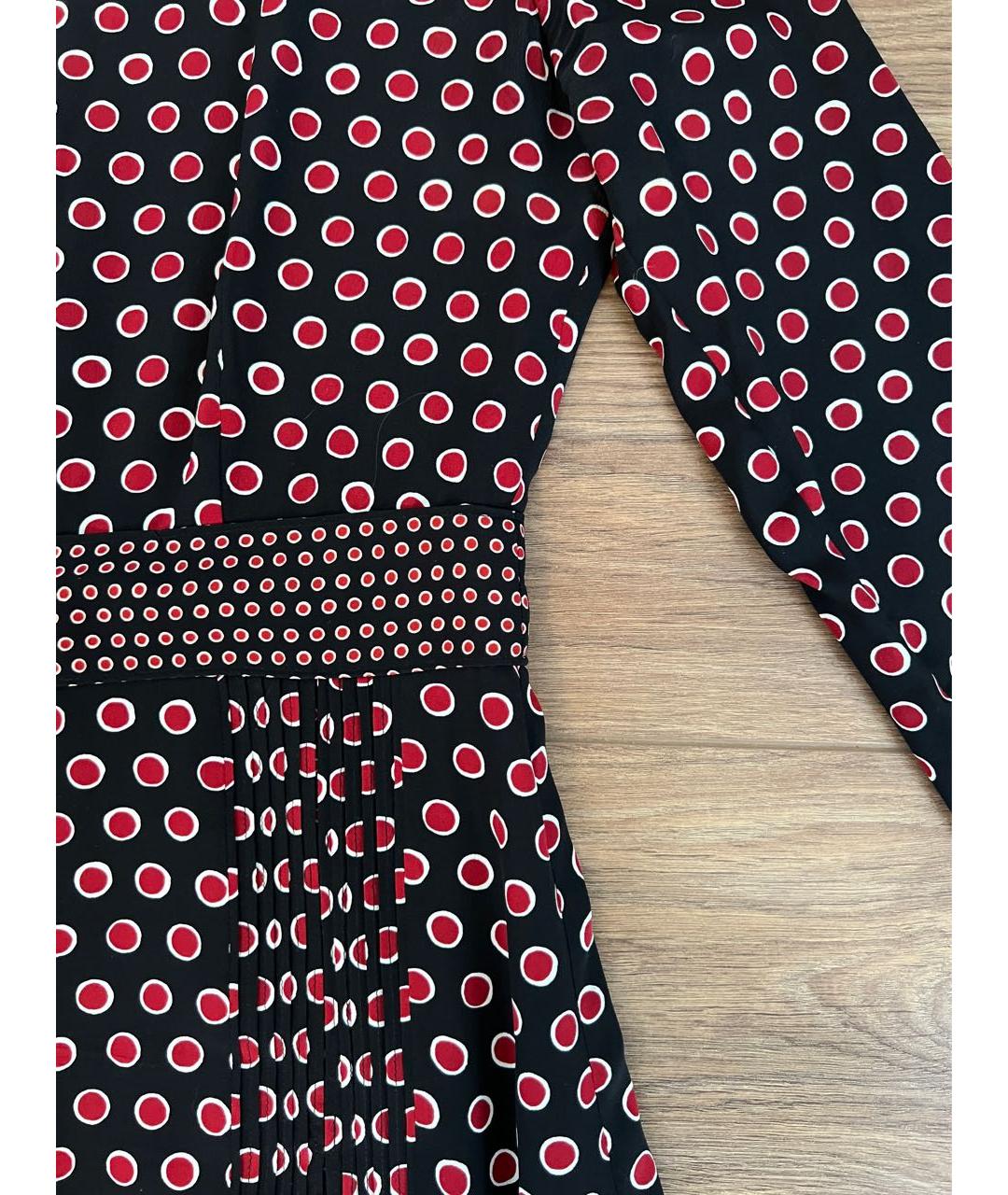 BURBERRY Бордовое вискозное коктейльное платье, фото 4