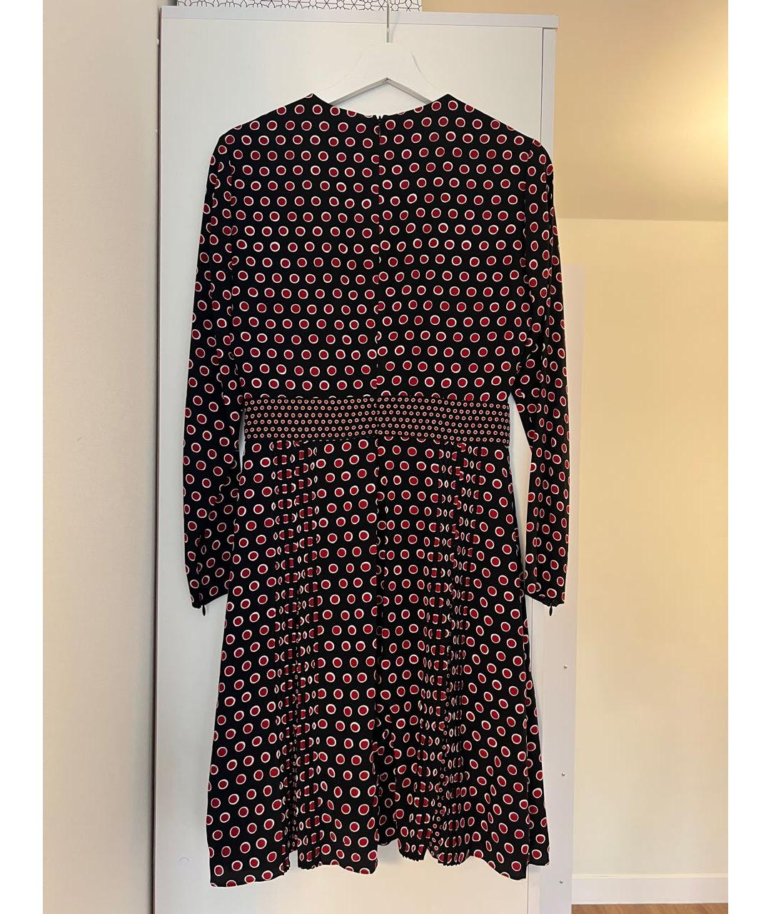 BURBERRY Бордовое вискозное коктейльное платье, фото 2