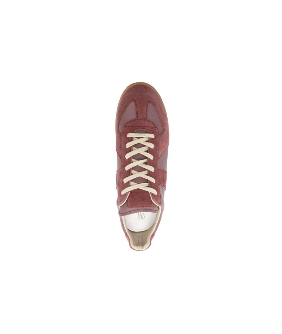 MAISON MARGIELA Розовые низкие кроссовки / кеды, фото 4