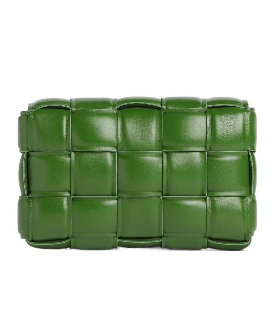 BOTTEGA VENETA Зеленая кожаная сумка через плечо, фото 1