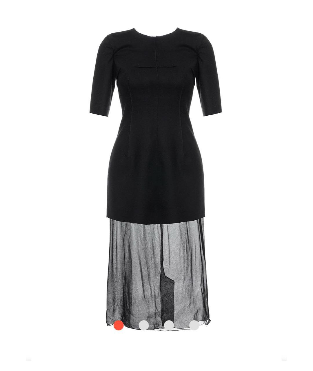 DOLCE&GABBANA Черное шерстяное повседневное платье, фото 1