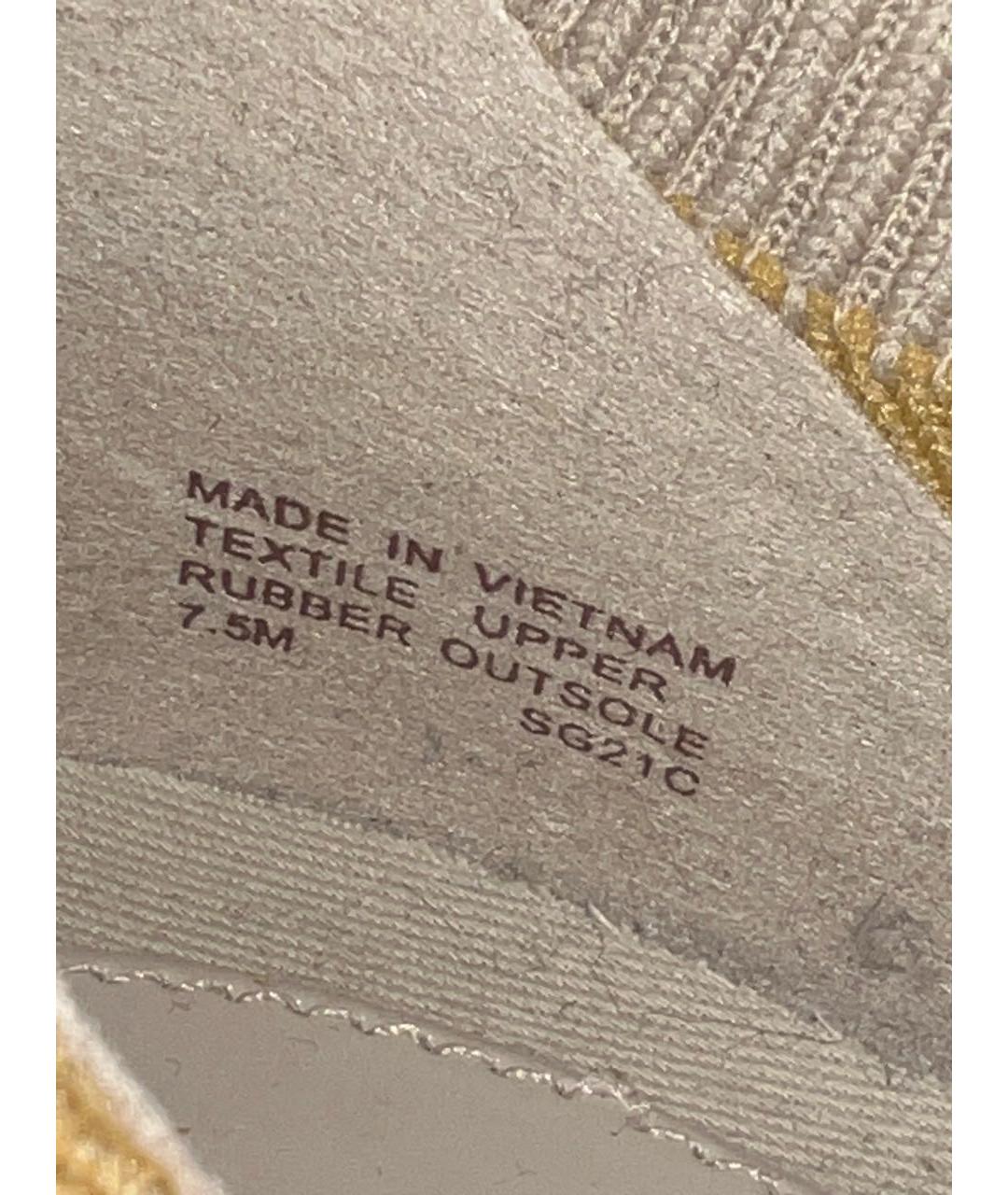 MICHAEL KORS Бежевые текстильные кроссовки, фото 5