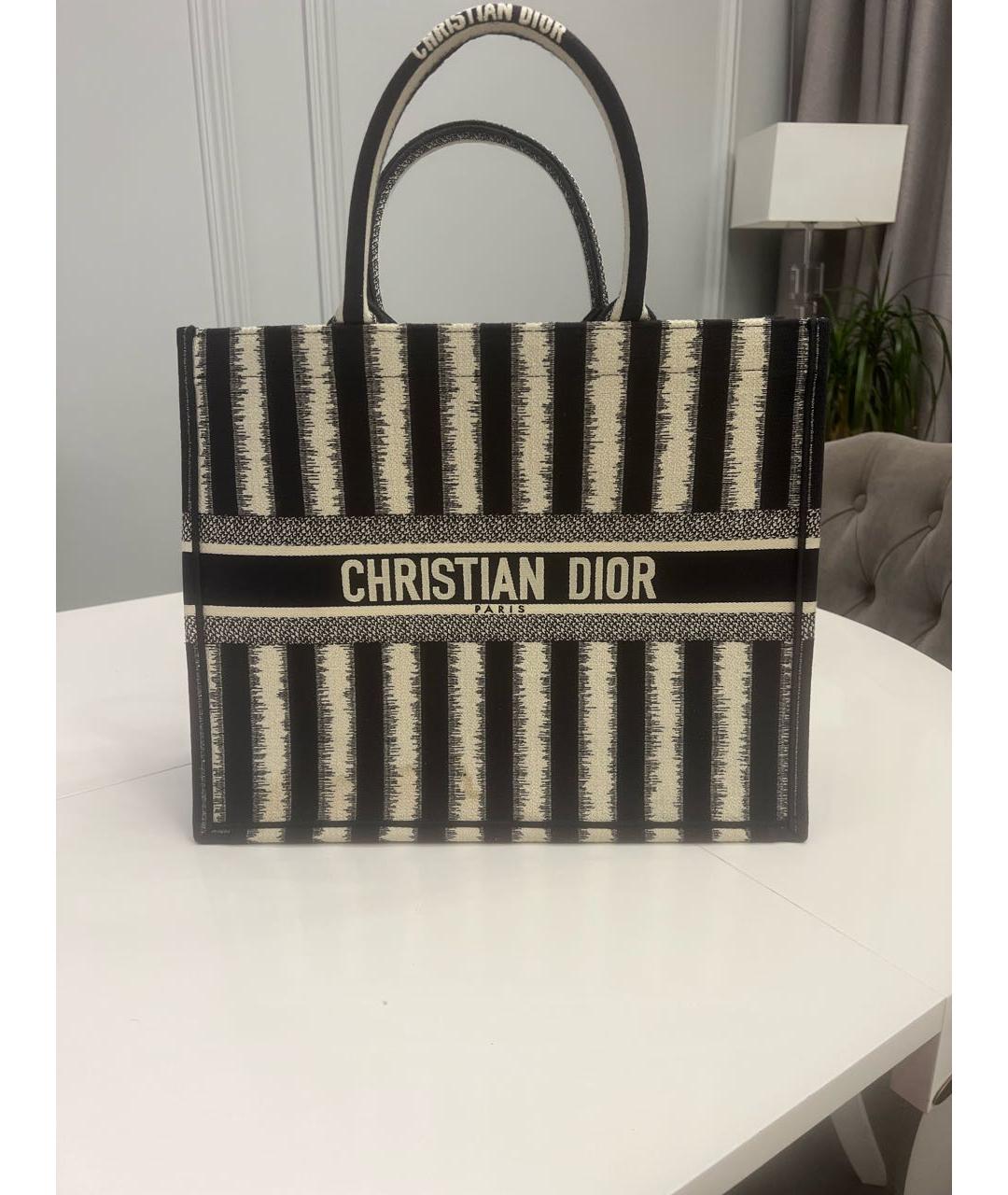CHRISTIAN DIOR Темно-синяя сумка тоут, фото 5