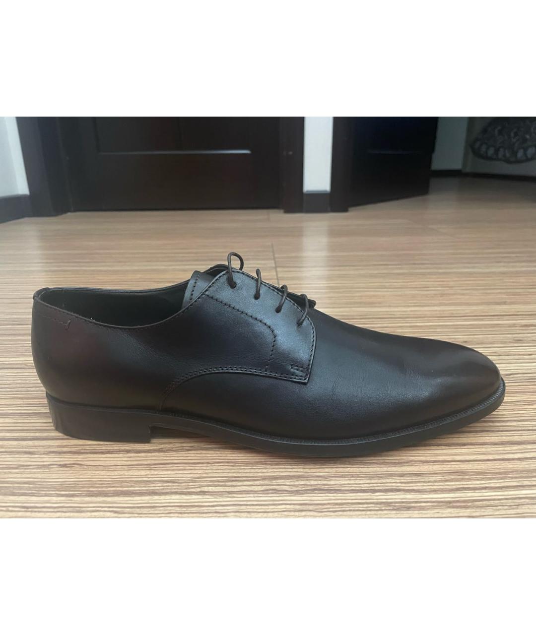ERMENEGILDO ZEGNA Коричневые кожаные туфли, фото 8