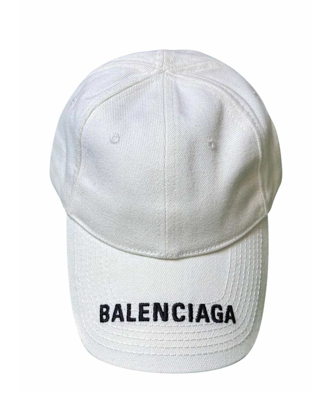 BALENCIAGA Белая кепка/бейсболка, фото 1