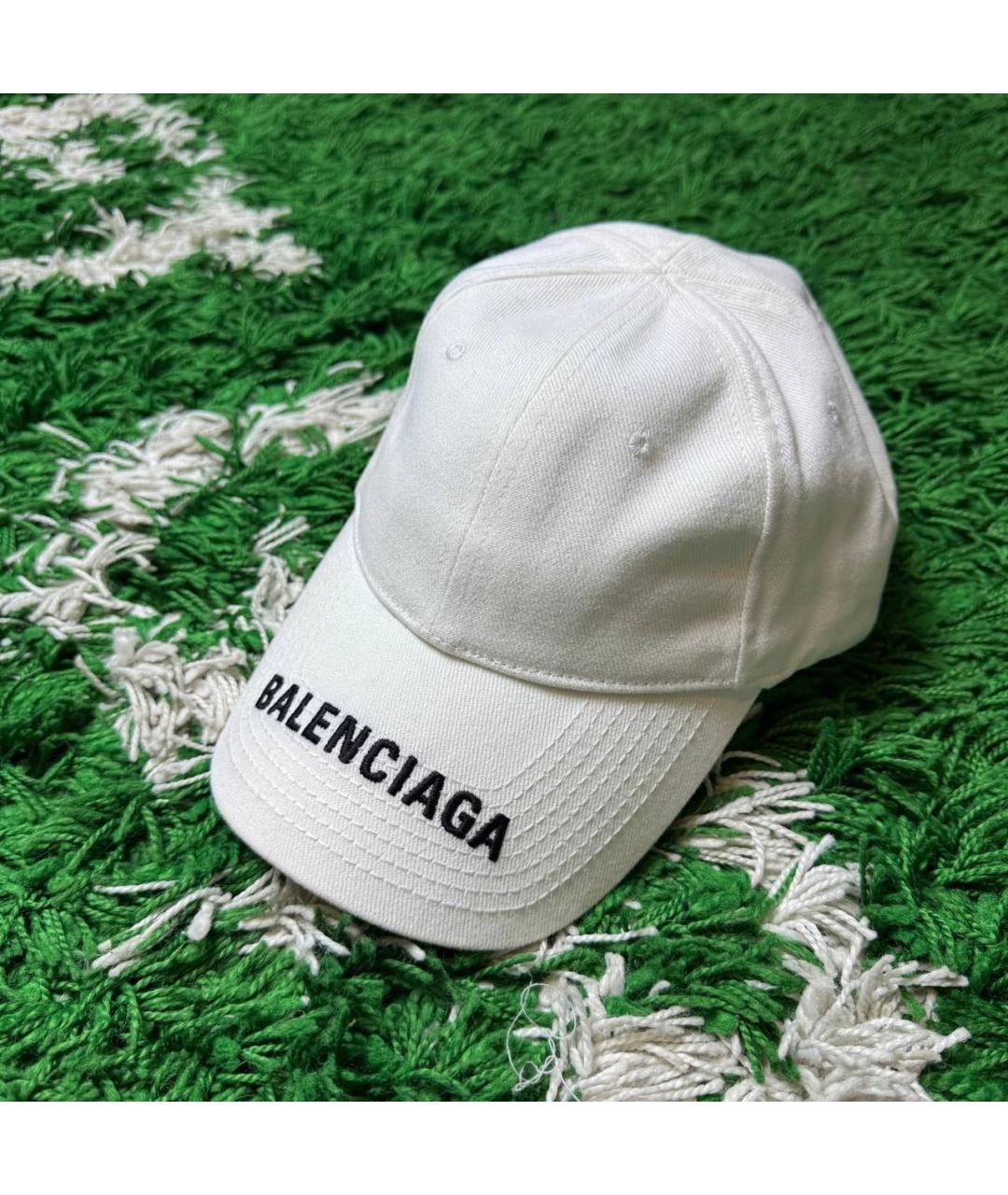 BALENCIAGA Белая кепка/бейсболка, фото 2