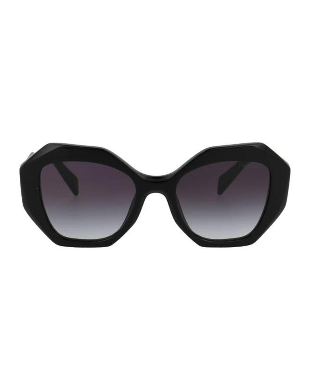 PRADA Черные пластиковые солнцезащитные очки, фото 2