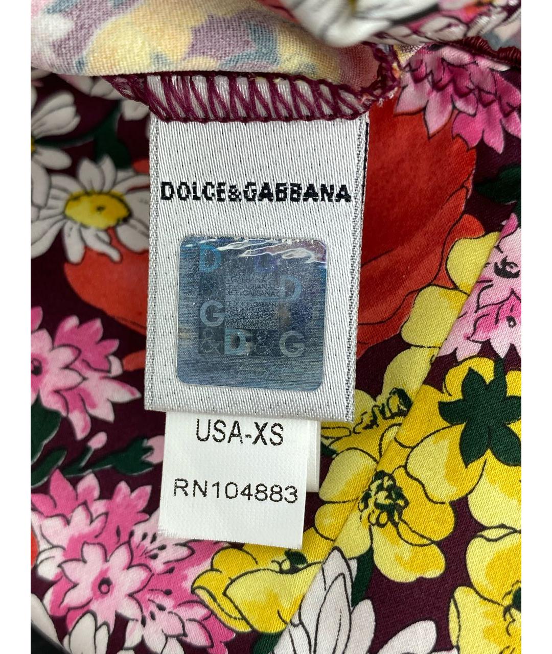 DOLCE&GABBANA Мульти полиэстеровый корсет, фото 4
