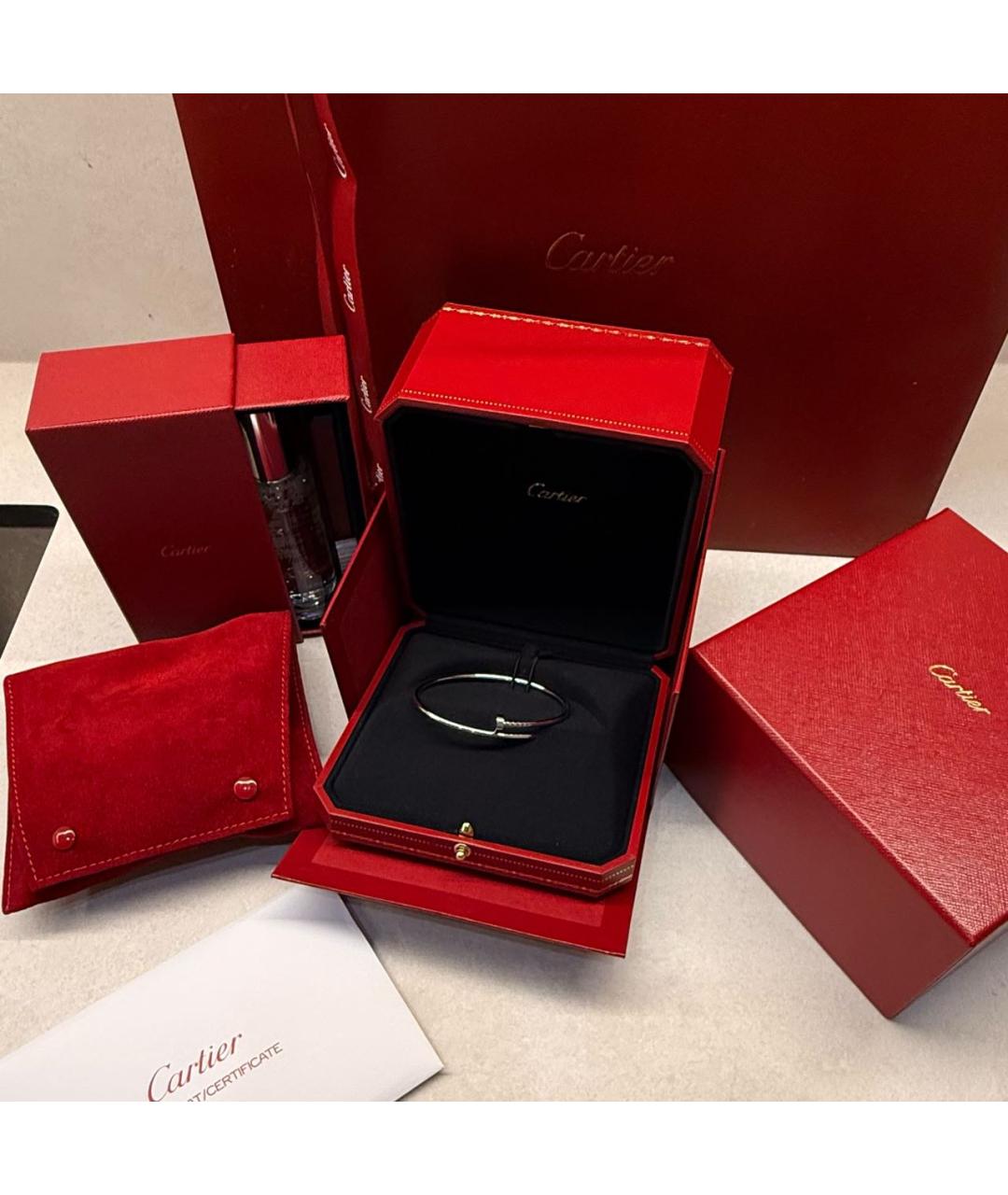 CARTIER Серебряный браслет из белого золота, фото 6