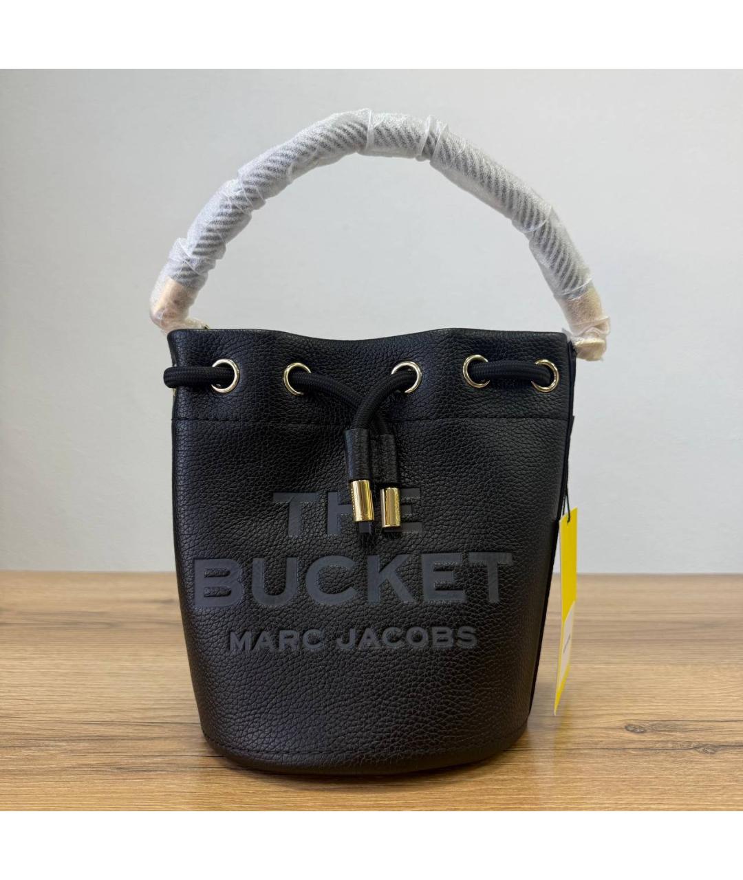 MARC JACOBS Черная кожаная сумка тоут, фото 3