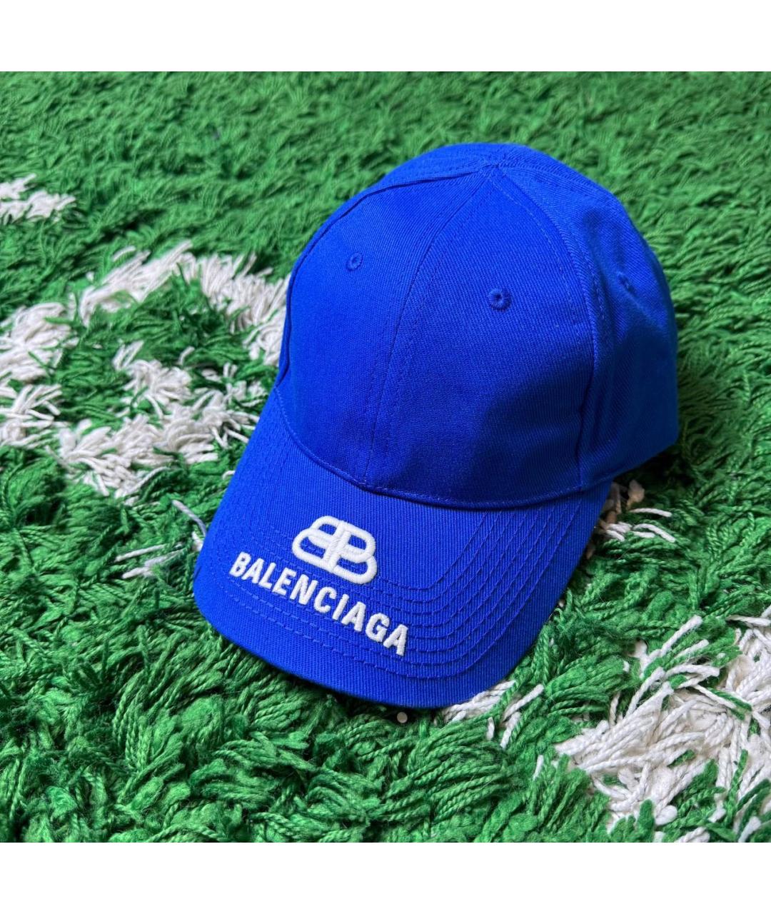 BALENCIAGA Синяя кепка/бейсболка, фото 2
