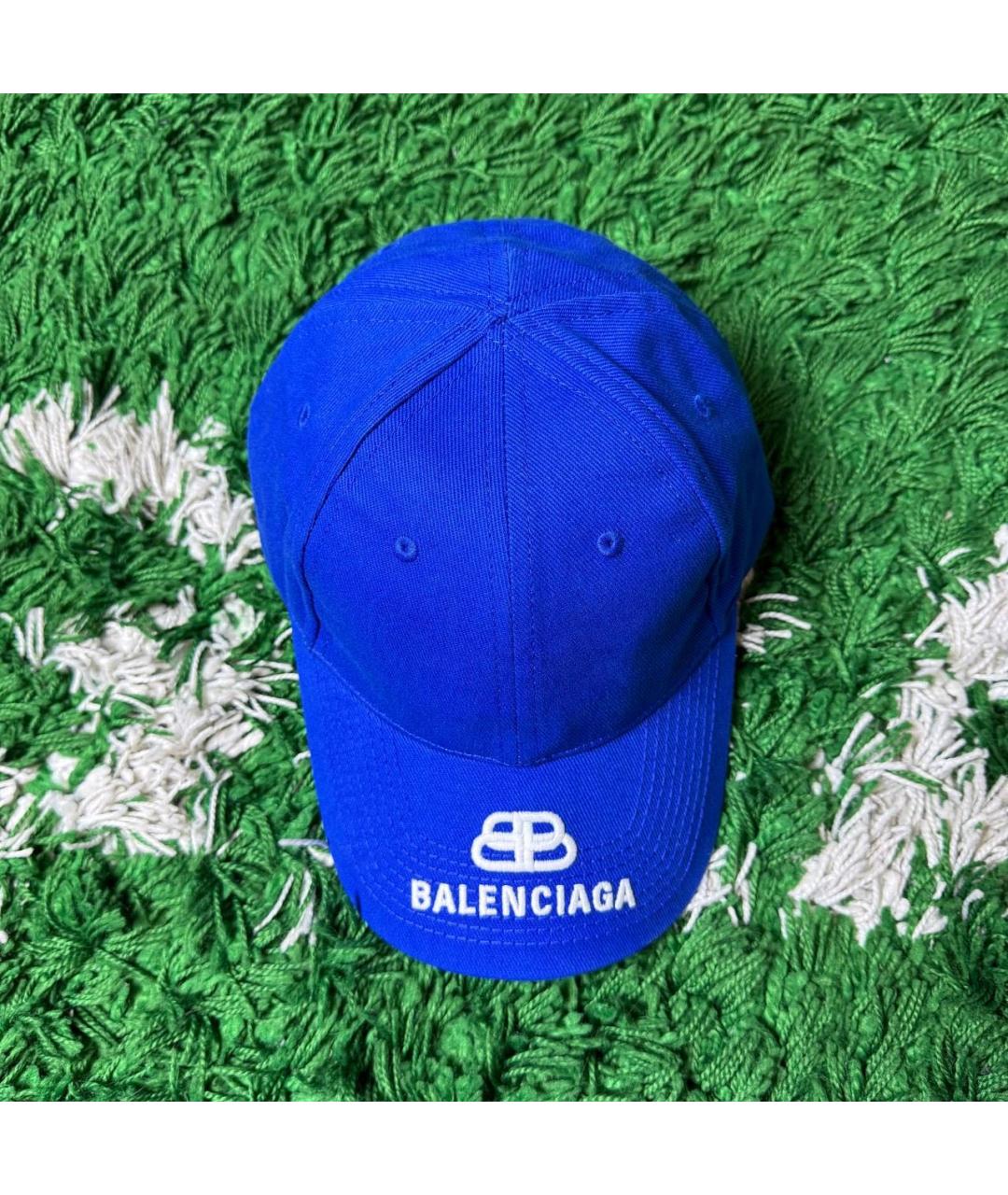 BALENCIAGA Синяя кепка/бейсболка, фото 3