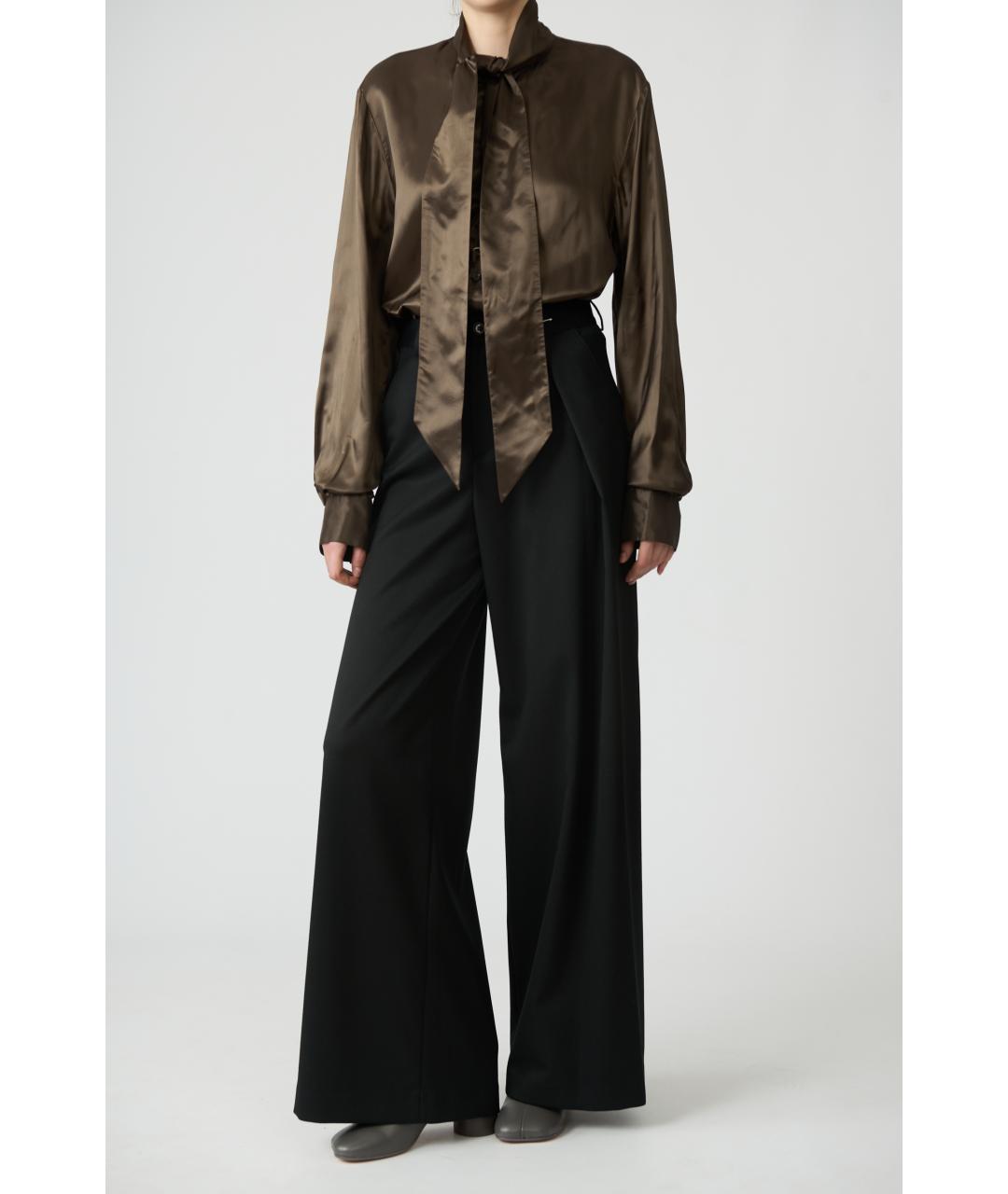 MM6 MAISON MARGIELA Коричневая вискозная блузы, фото 2