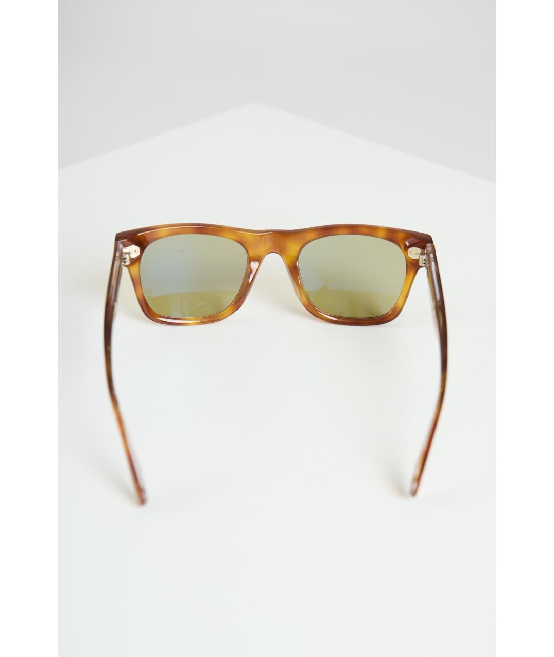 BRUNELLO CUCINELLI Коричневые солнцезащитные очки, фото 4