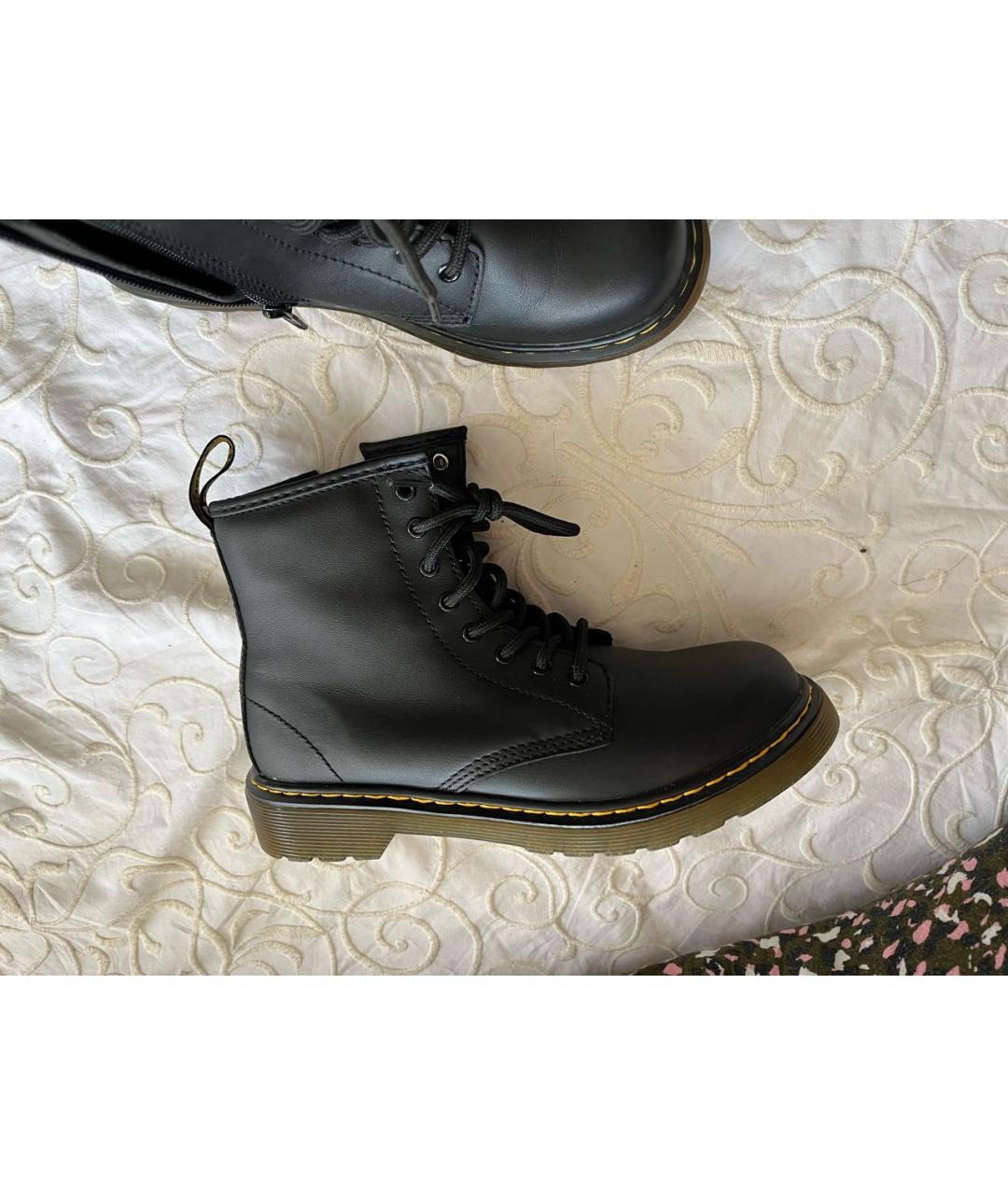 DR. MARTENS Черные кожаные ботинки, фото 2