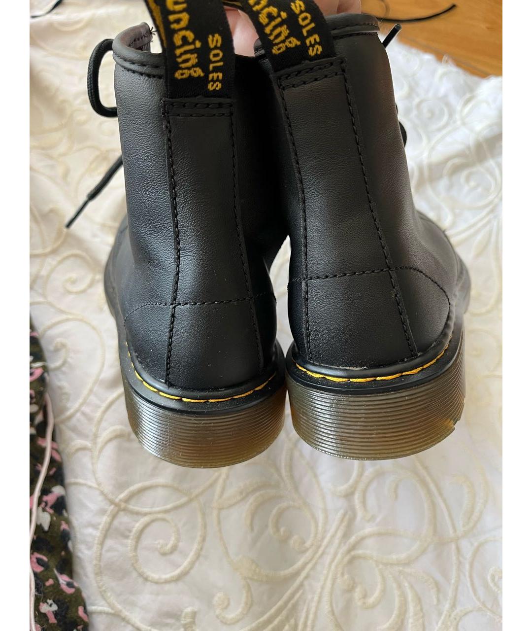 DR. MARTENS Черные кожаные ботинки, фото 7