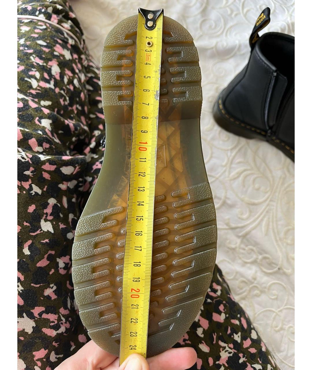 DR. MARTENS Черные кожаные ботинки, фото 6