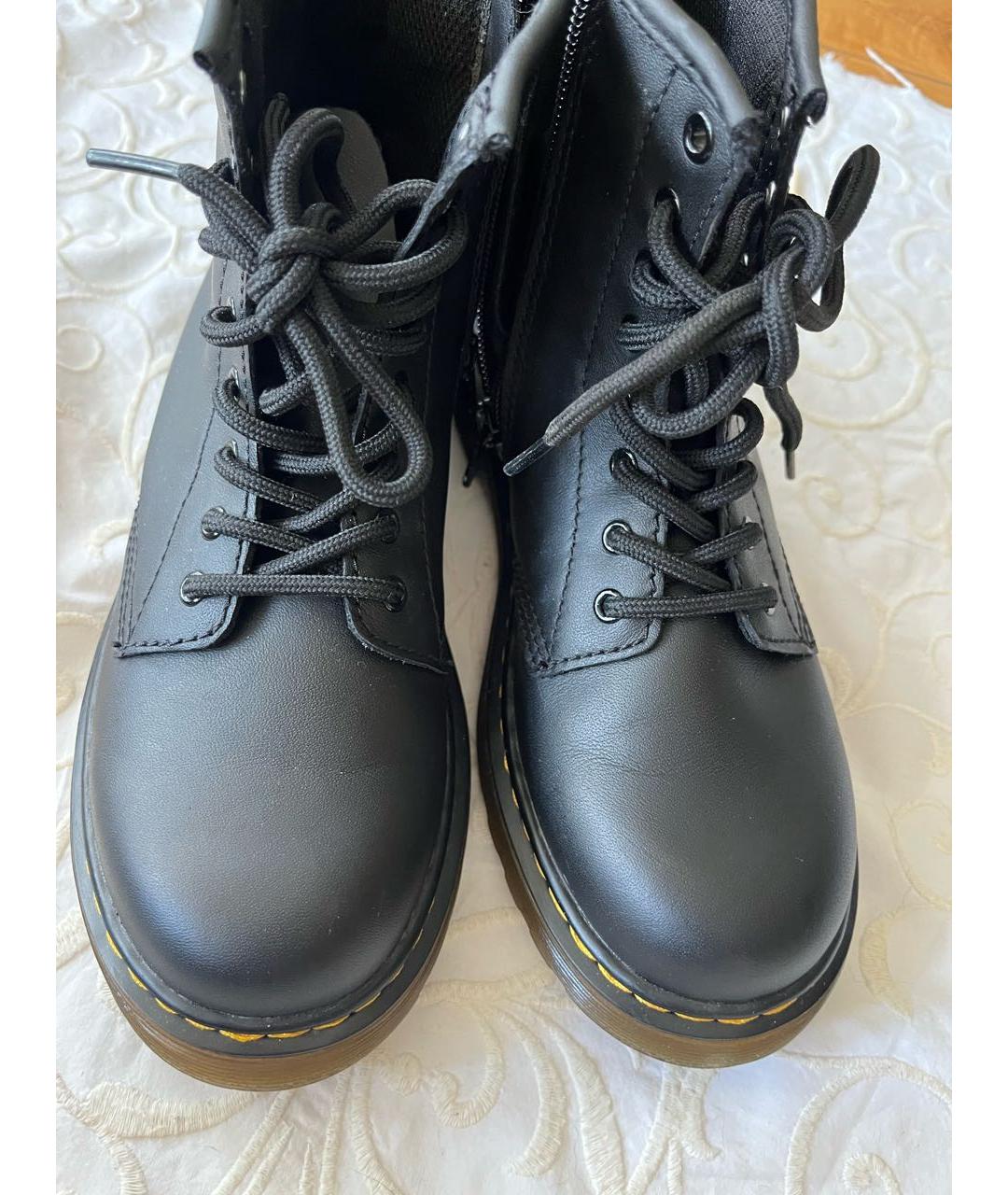 DR. MARTENS Черные кожаные ботинки, фото 8