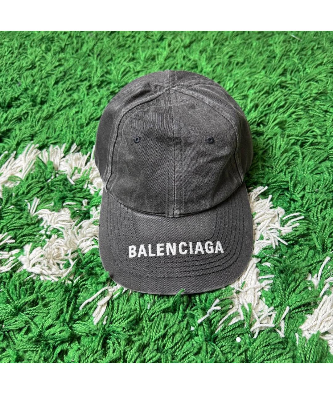 BALENCIAGA Антрацитовая кепка/бейсболка, фото 2