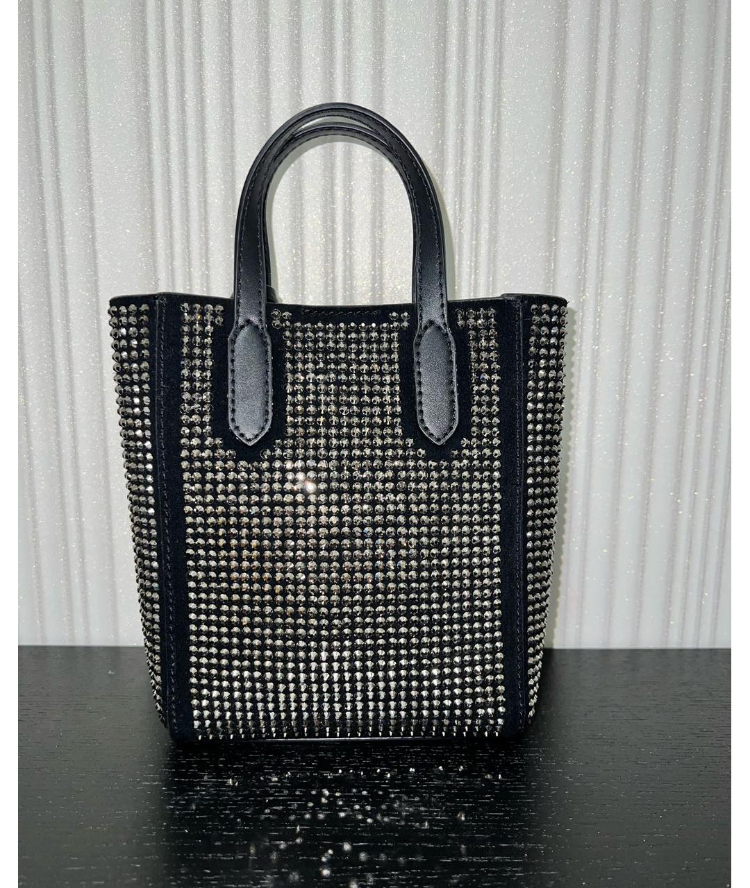 MICHAEL KORS Черная кожаная сумка с короткими ручками, фото 3