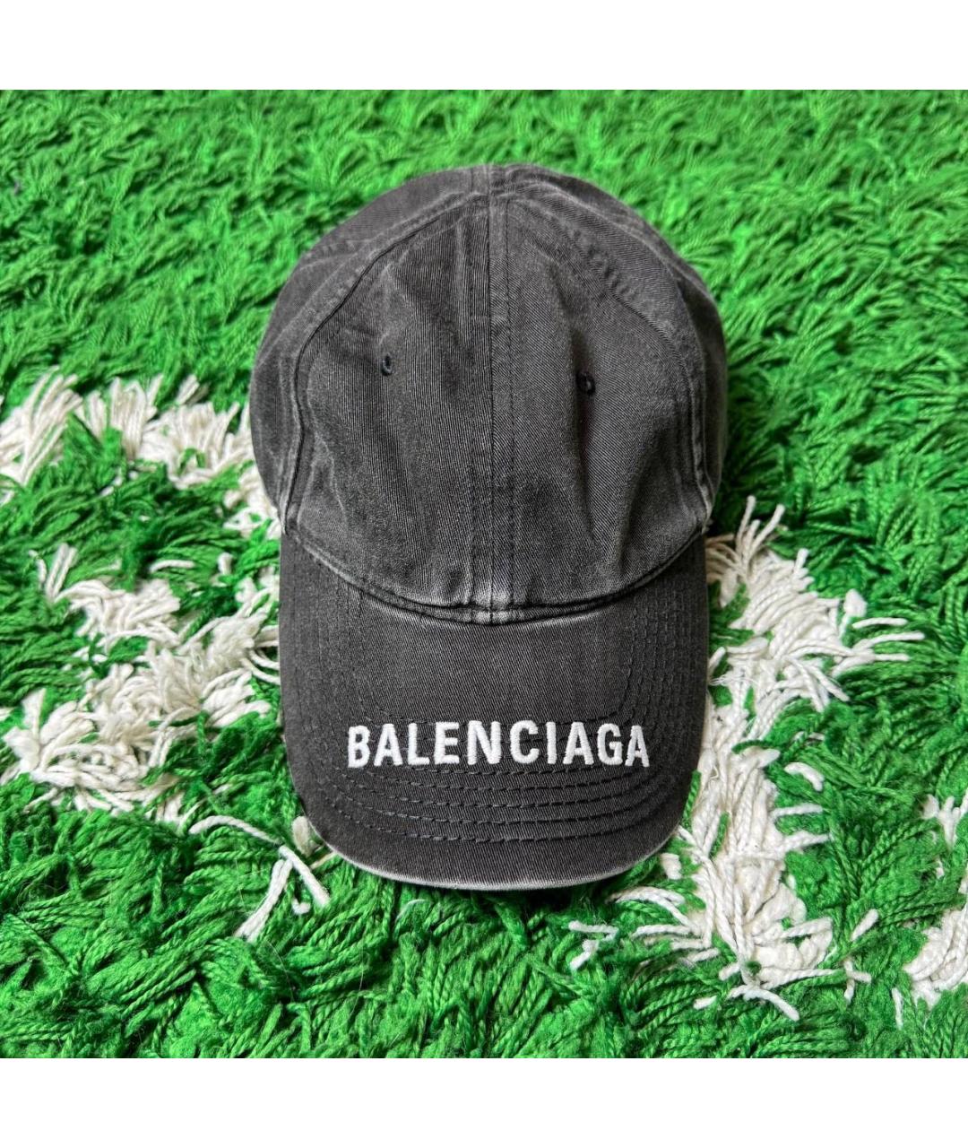 BALENCIAGA Антрацитовая кепка/бейсболка, фото 6