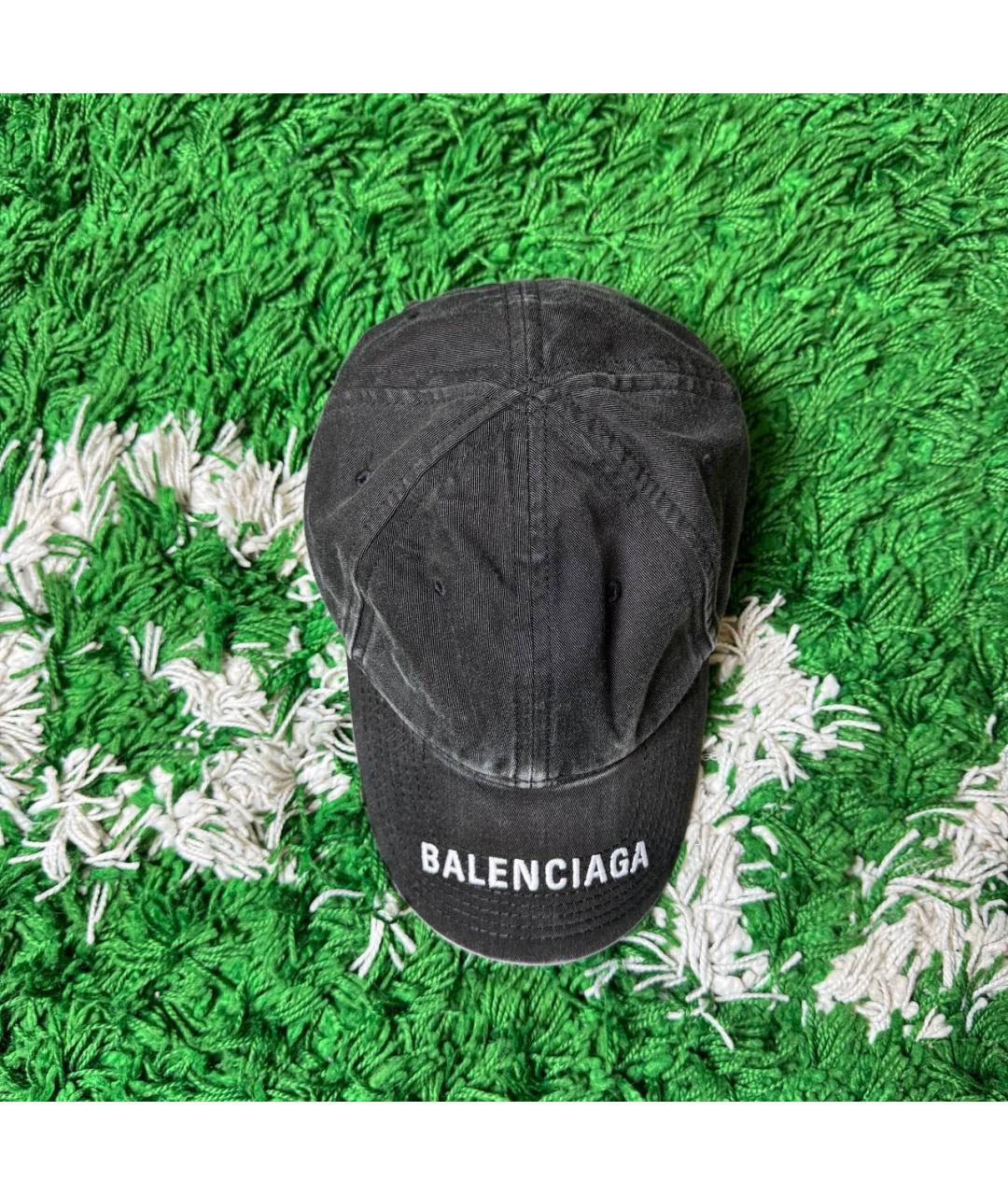 BALENCIAGA Антрацитовая кепка/бейсболка, фото 3