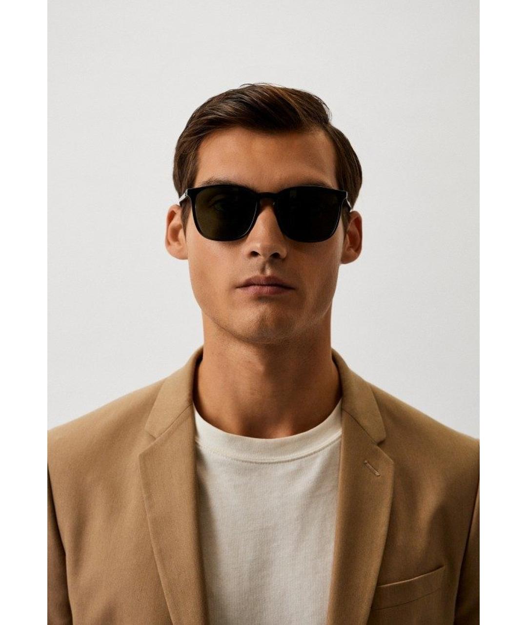 RAY BAN Черные пластиковые солнцезащитные очки, фото 8
