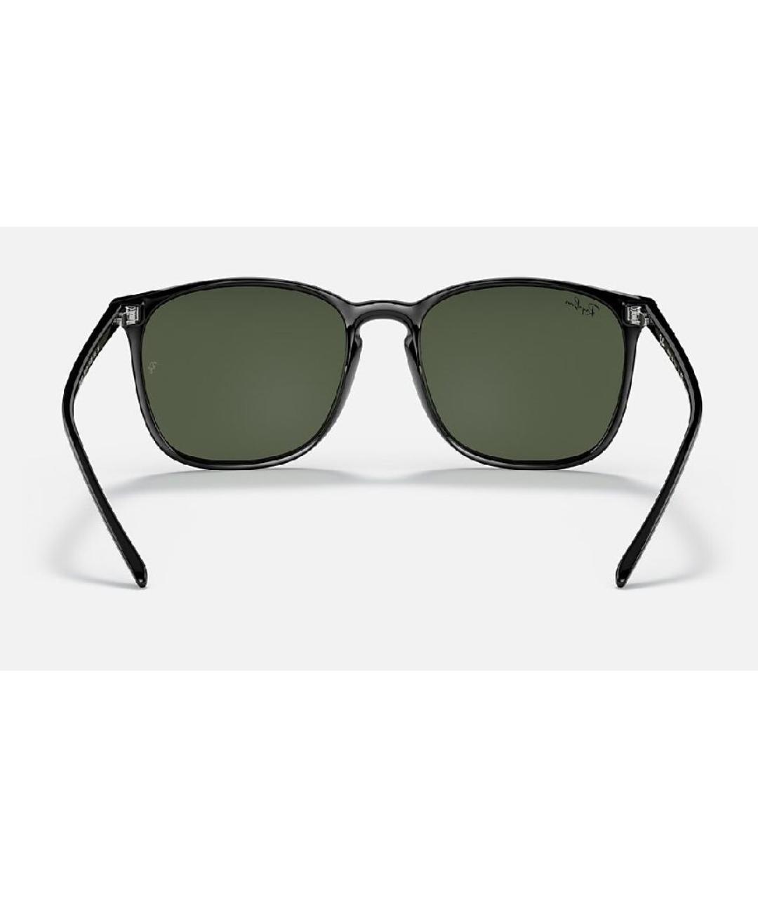 RAY BAN Черные пластиковые солнцезащитные очки, фото 3