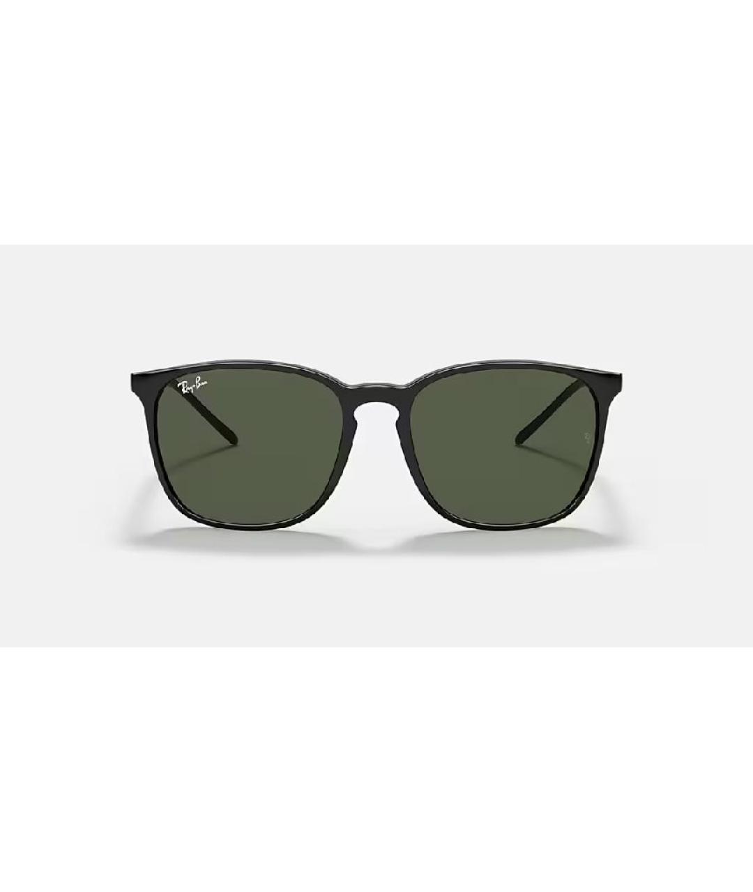 RAY BAN Черные пластиковые солнцезащитные очки, фото 2