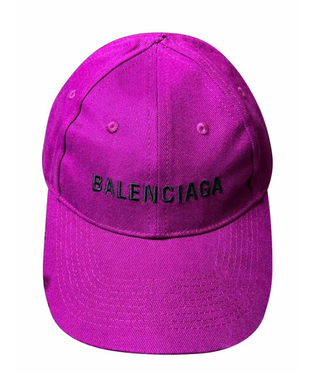 BALENCIAGA Фиолетовая кепка/бейсболка, фото 1