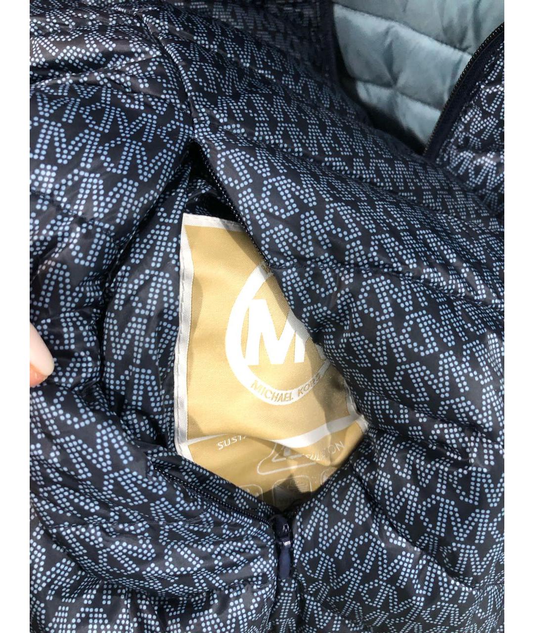 MICHAEL KORS Синяя полиэстеровая куртка, фото 3