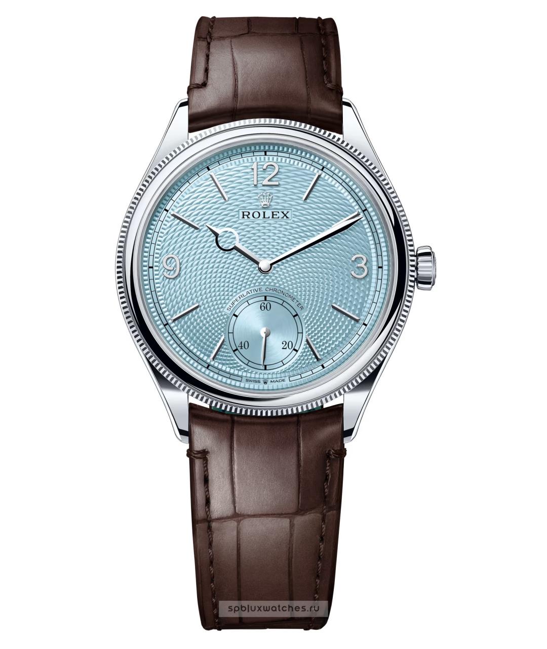 ROLEX Коричневые платиновые часы, фото 4