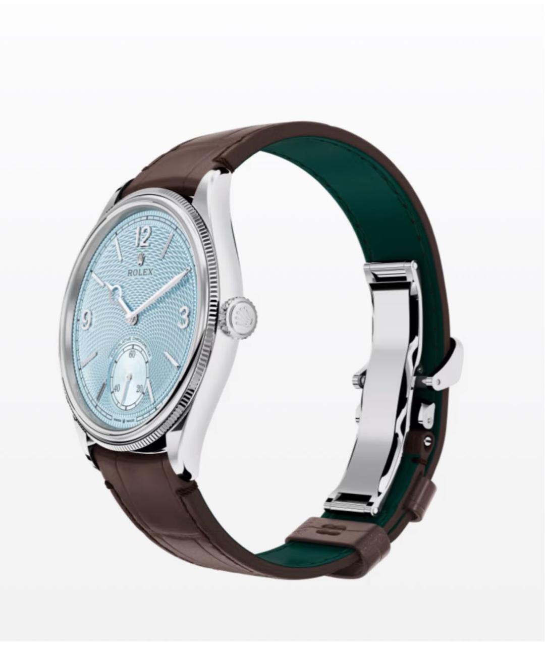 ROLEX Коричневые платиновые часы, фото 3