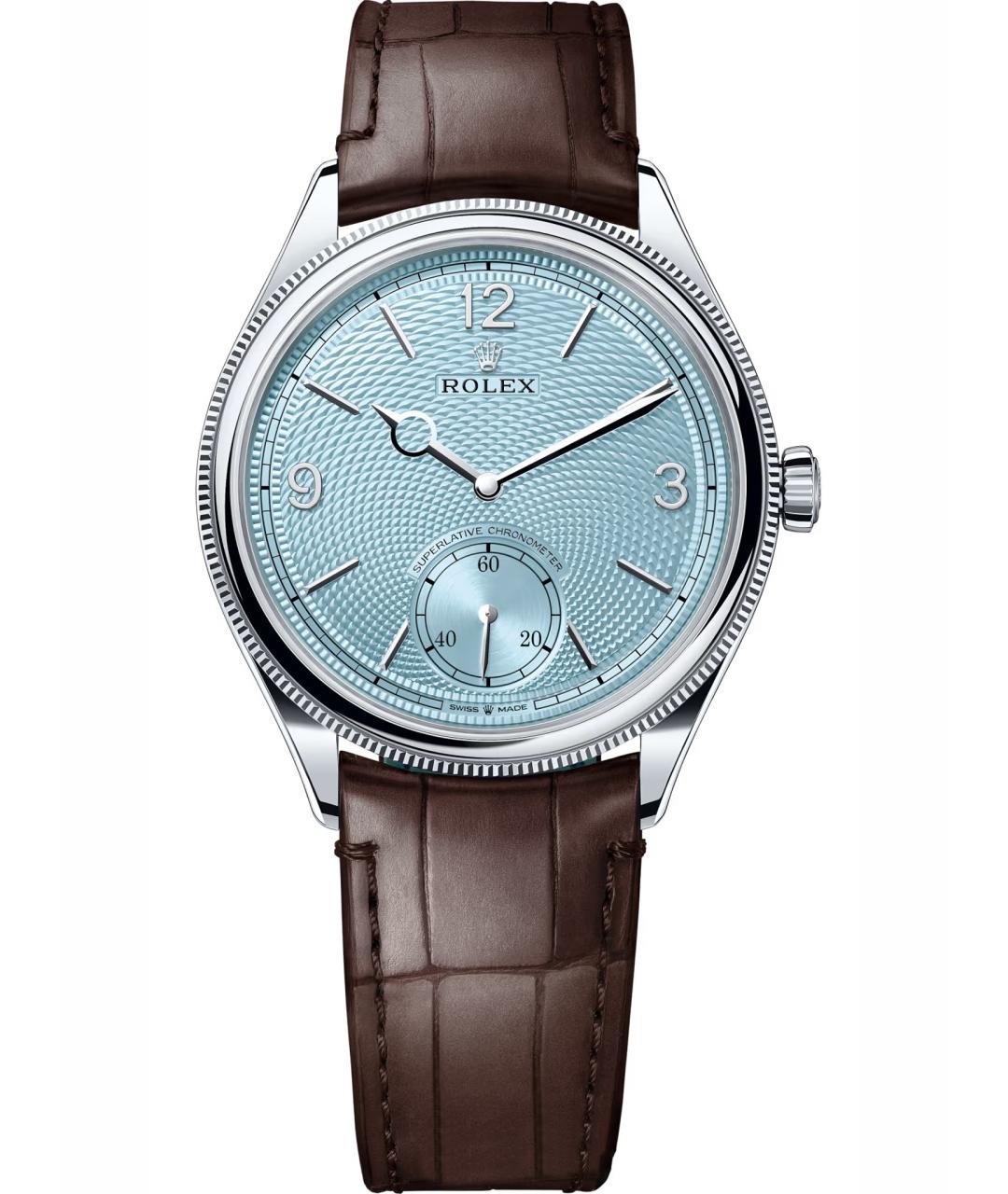 ROLEX Коричневые платиновые часы, фото 1