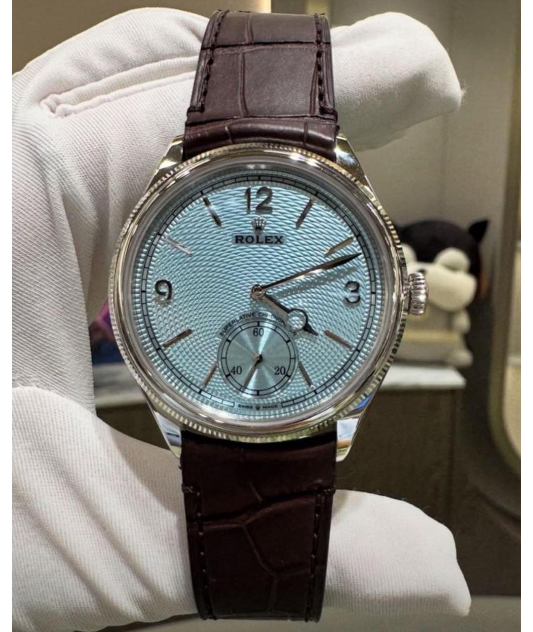 ROLEX Коричневые платиновые часы, фото 2