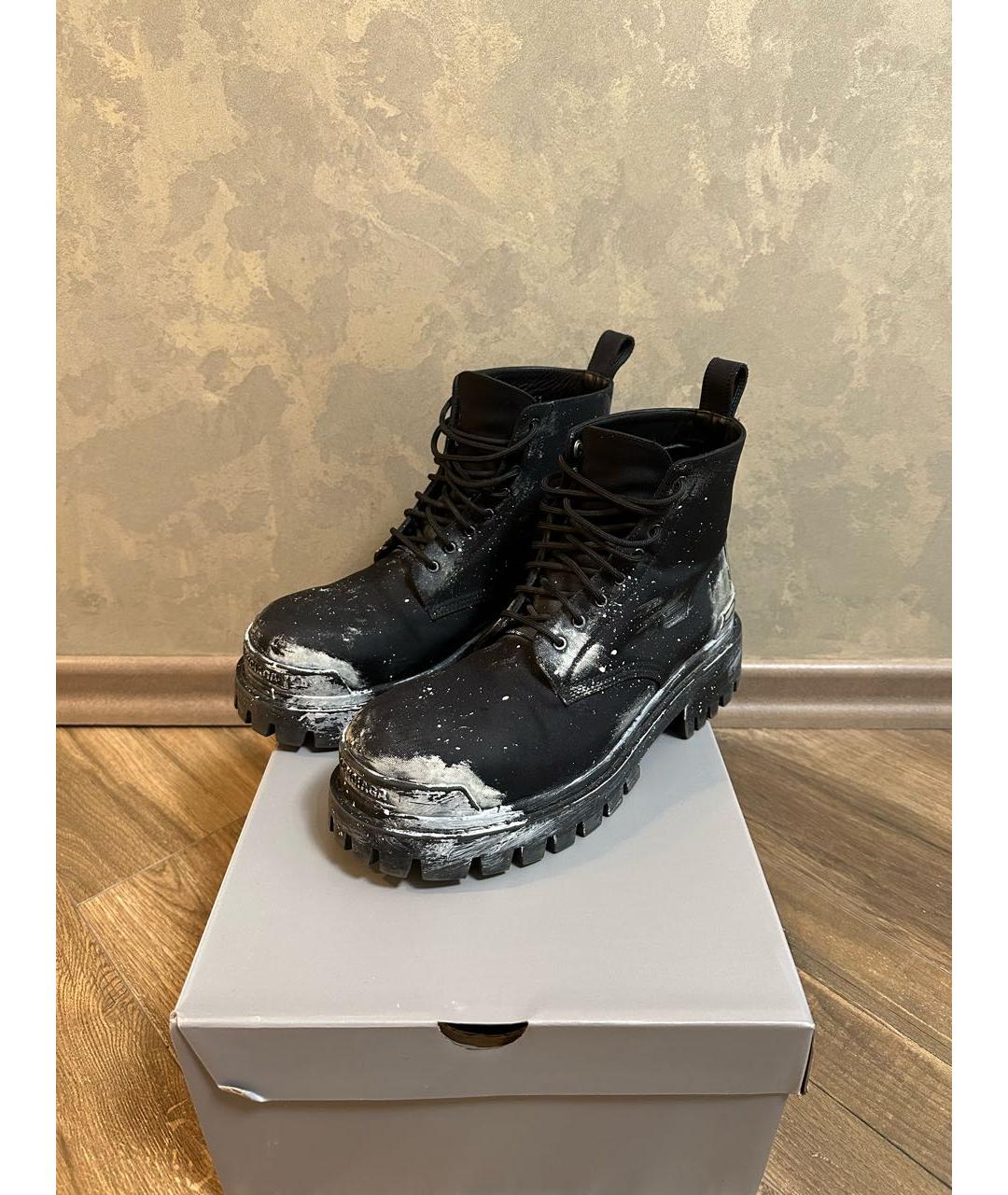 BALENCIAGA Черные высокие ботинки, фото 2