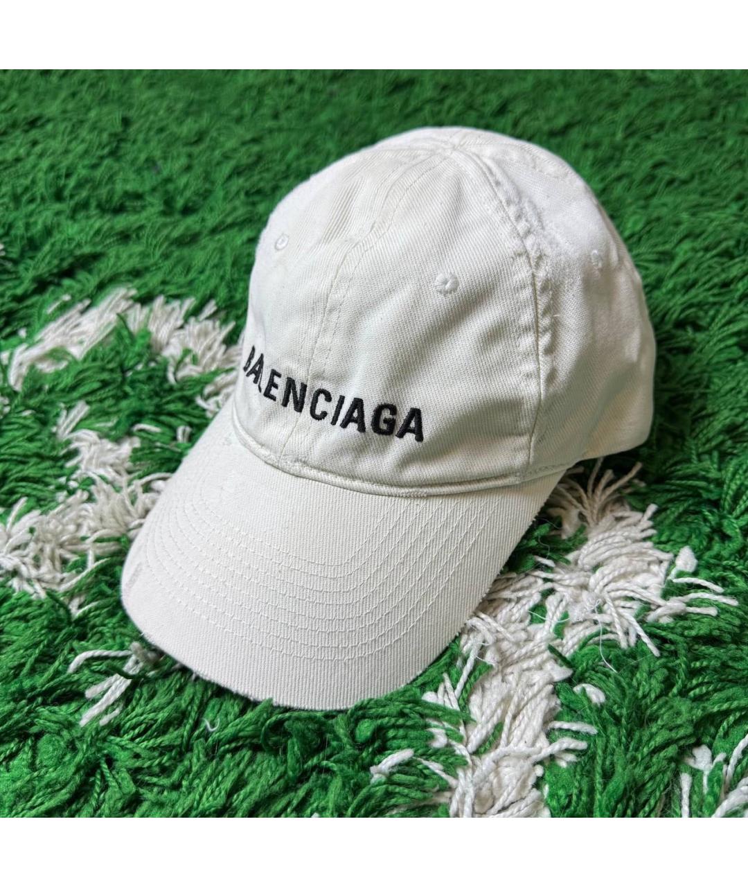 BALENCIAGA Белая кепка/бейсболка, фото 2