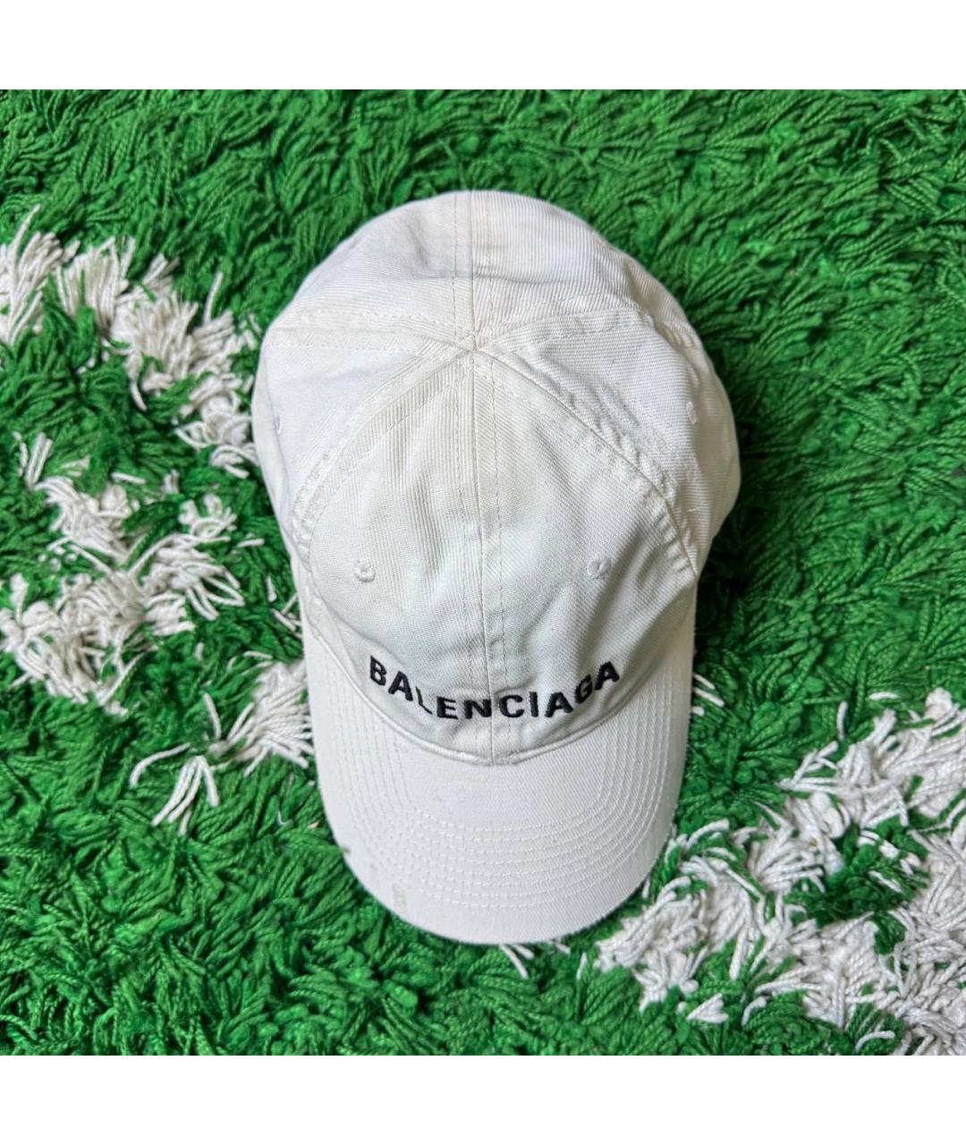 BALENCIAGA Белая кепка/бейсболка, фото 3