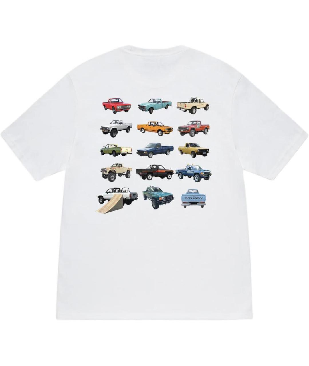 STUSSY Белая хлопковая футболка, фото 2