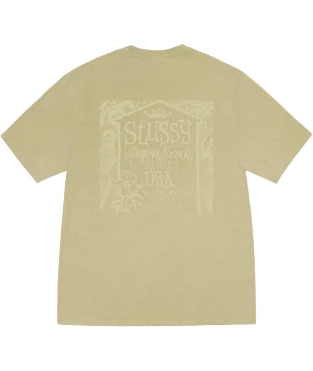 STUSSY Хаки футболка, фото 2