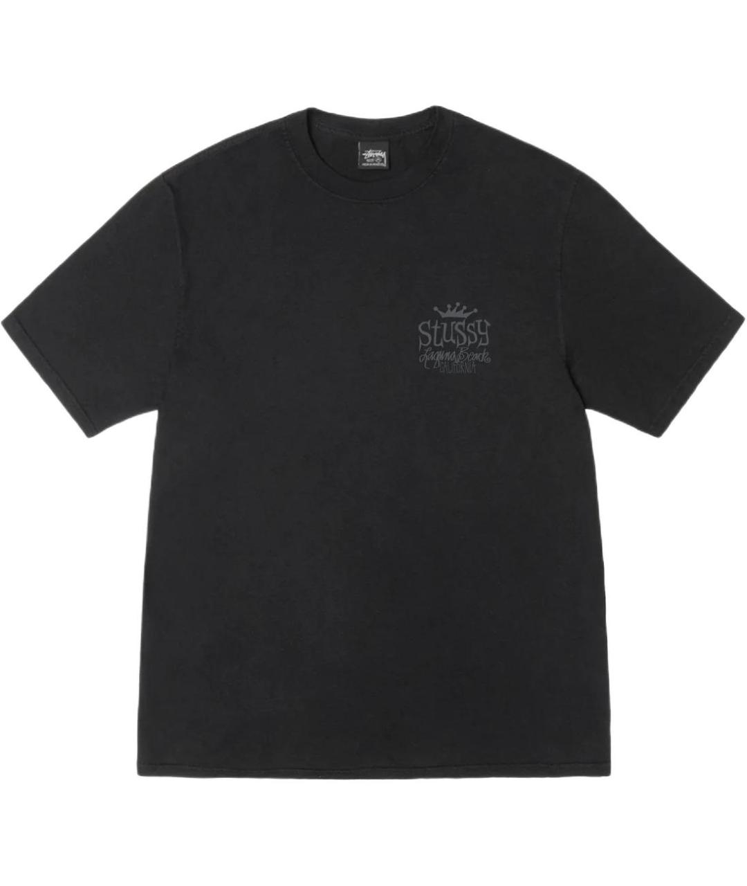 STUSSY Черная футболка, фото 1